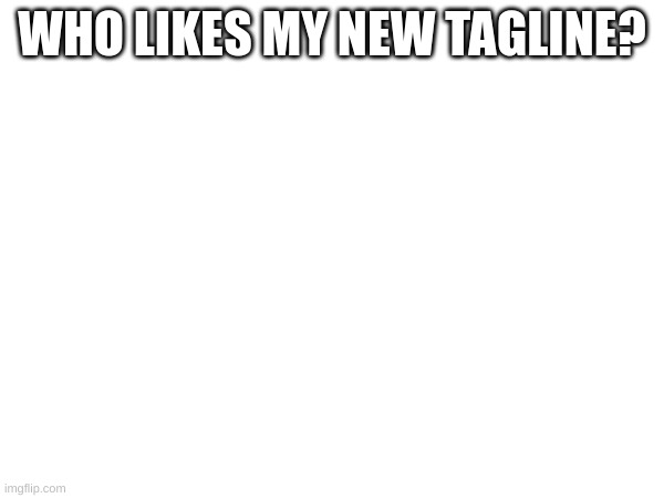 On my profile duh | WHO LIKES MY NEW TAGLINE? | made w/ Imgflip meme maker