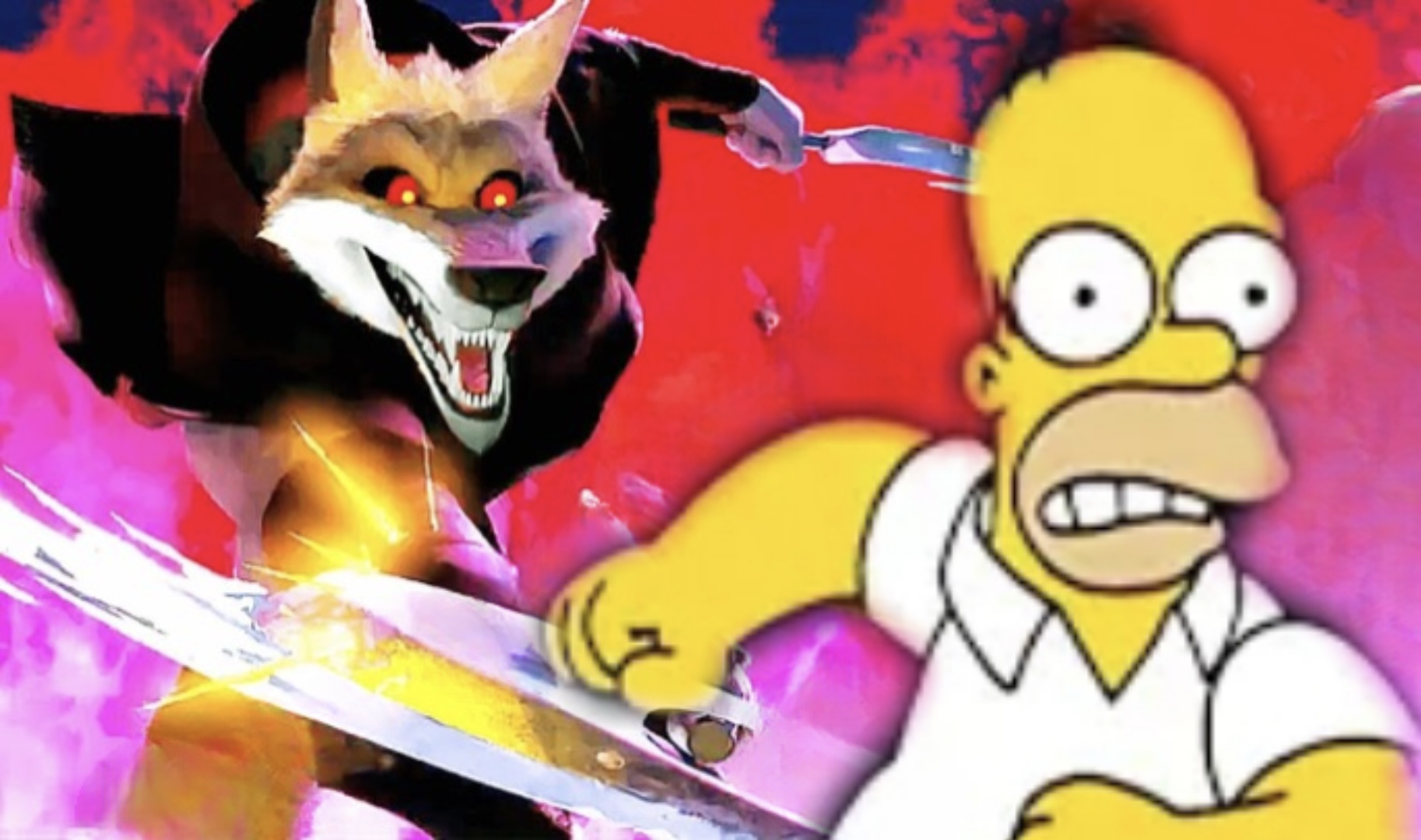 High Quality Homer Simpson vs Death Round 2 Blank Meme Template