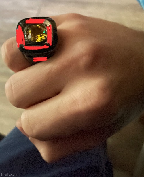 This is my grad ring (censored some private info on it) | made w/ Imgflip meme maker