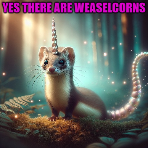 yes there are weasel corns | YES THERE ARE WEASELCORNS | image tagged in weasel corns,kewlew | made w/ Imgflip meme maker