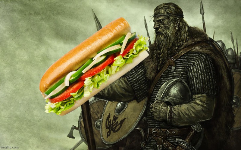 Sammich | image tagged in viking | made w/ Imgflip meme maker