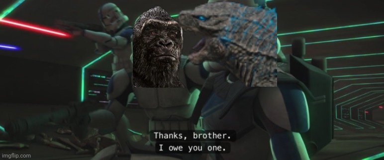 What Godzilla should've said to Kong in Godzilla vs Kong | image tagged in memes,godzilla vs kong,ending,movies,monsterverse | made w/ Imgflip meme maker