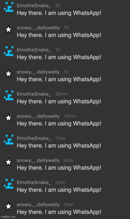 Hey there. I am using WhatsApp! | made w/ Imgflip meme maker