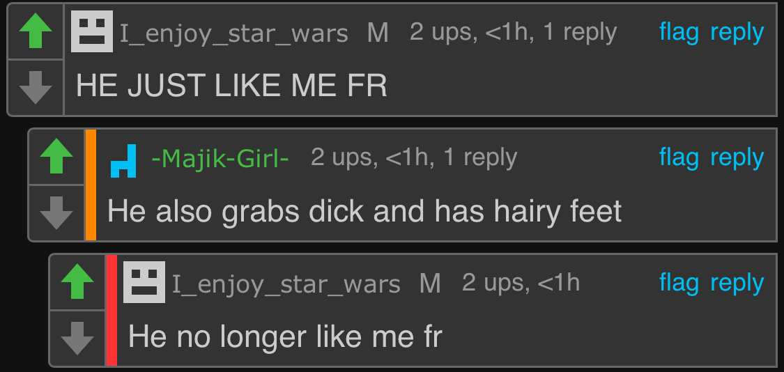 he no longer just like me Blank Meme Template