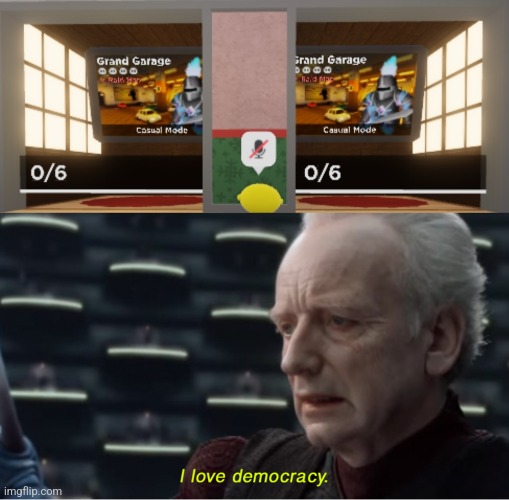 Democracy is awesome | image tagged in i love democracy,tower heroes,roblox | made w/ Imgflip meme maker