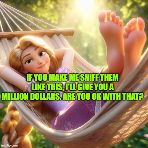 IF YOU MAKE ME SNIFF THEM LIKE THIS, I'LL GIVE YOU A MILLION DOLLARS. ARE YOU OK WITH THAT? | made w/ Imgflip meme maker