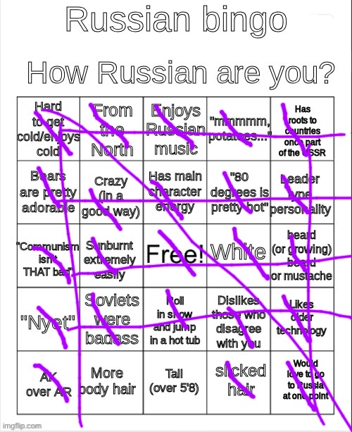 im heavy weapons guy | image tagged in russian bingo,e | made w/ Imgflip meme maker