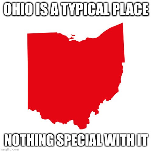 Ohio meme | OHIO IS A TYPICAL PLACE NOTHING SPECIAL WITH IT | image tagged in ohio meme | made w/ Imgflip meme maker