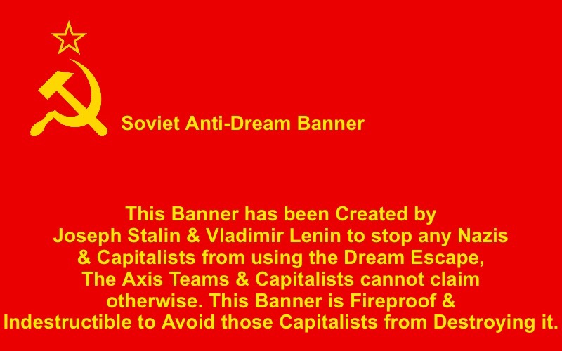 Soviet Anti Dream Banner (English) Blank Meme Template