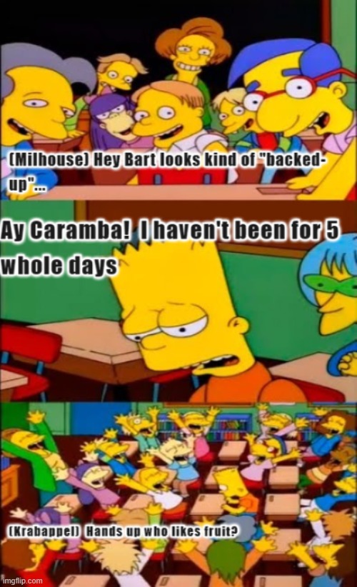 Fruit | image tagged in bart simpson | made w/ Imgflip meme maker