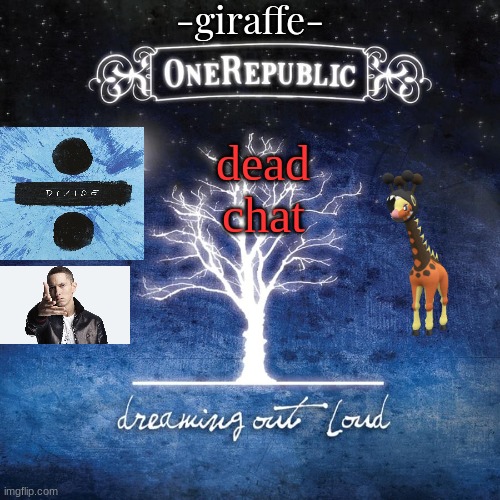 -giraffe- | dead chat | image tagged in -giraffe- | made w/ Imgflip meme maker