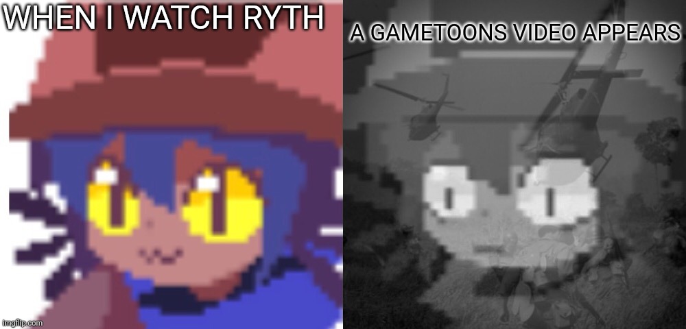 I WANT TO DIE | WHEN I WATCH RYTH; A GAMETOONS VIDEO APPEARS | image tagged in ptsd niko,gametoons | made w/ Imgflip meme maker