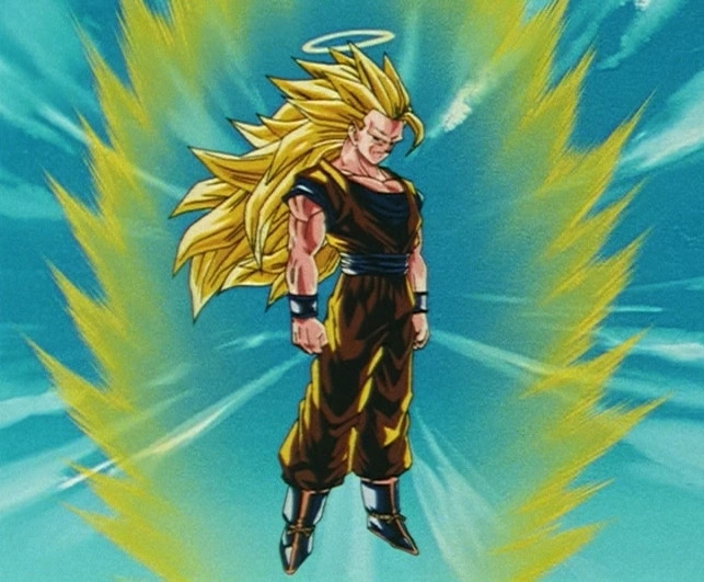 Super Saiyan 3 Goku Blank Meme Template