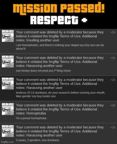 mission accomplished | image tagged in homophobic,homophobia,homophobe | made w/ Imgflip meme maker