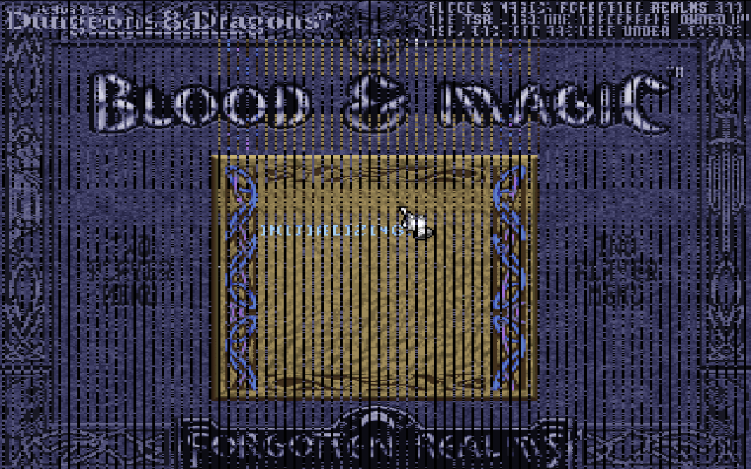 High Quality Blood & Magic glitch Blank Meme Template