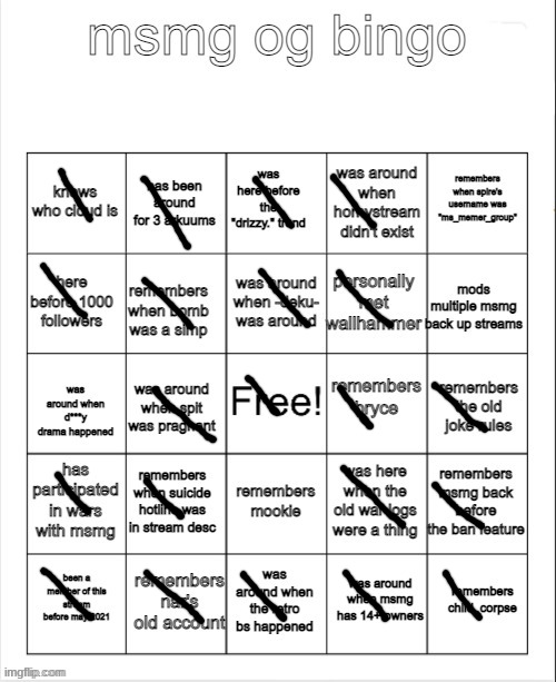 aaaaa | image tagged in msmg og bingo by bombhands | made w/ Imgflip meme maker