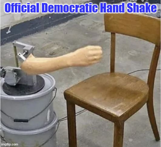 Official Democratic Hand Shake | made w/ Imgflip meme maker