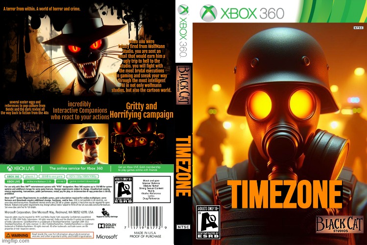 idea of what the back and front cover of TimeZone 1 should be. | image tagged in timezone,cartoon,movie,game,idea,full cover art | made w/ Imgflip meme maker