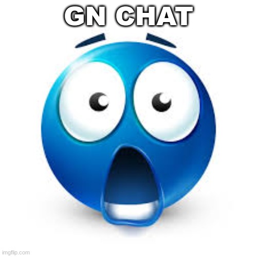 / | GN CHAT | image tagged in shocked blue guy | made w/ Imgflip meme maker