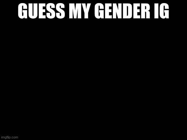 GUESS MY GENDER IG | made w/ Imgflip meme maker