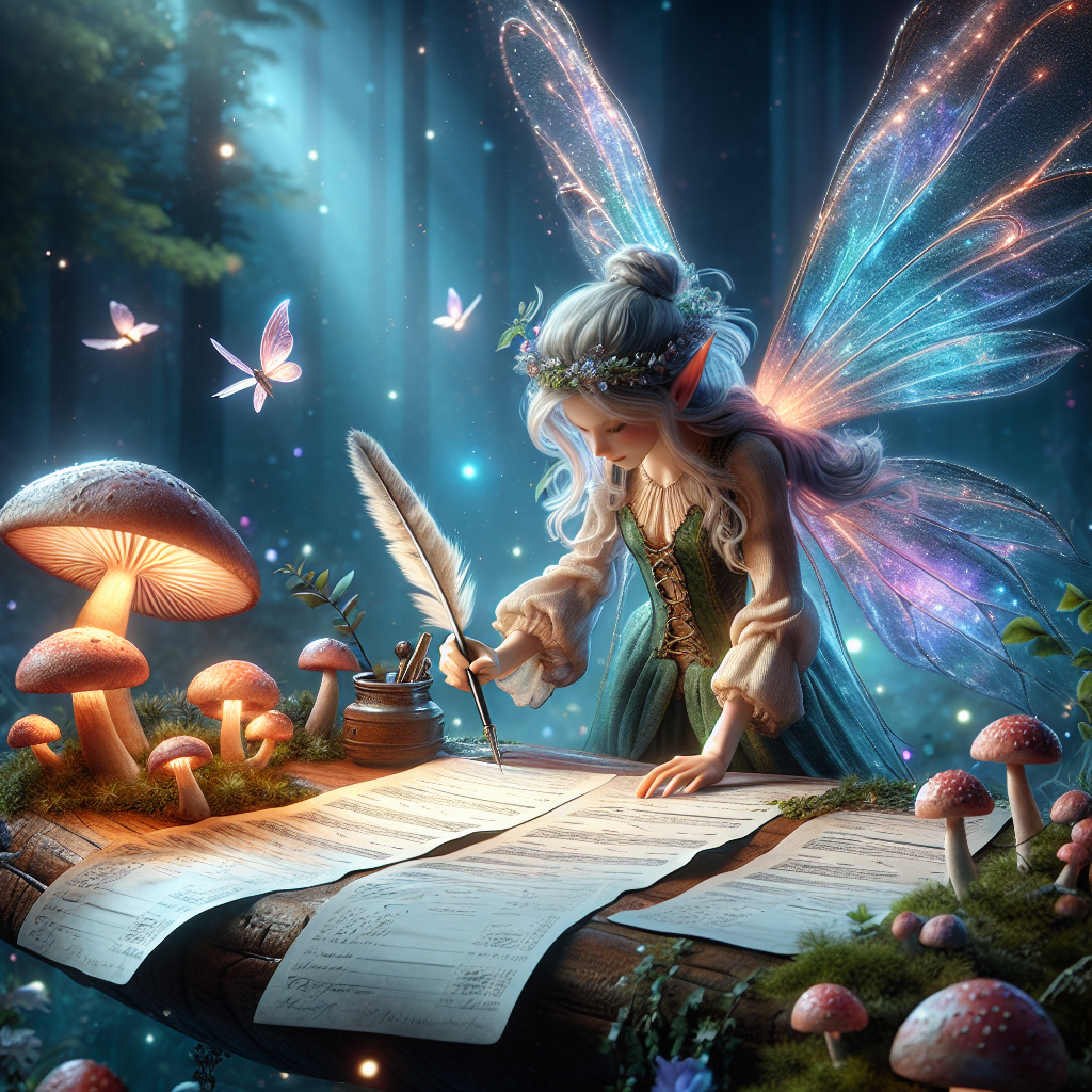 magic fairy signing invoices Blank Meme Template