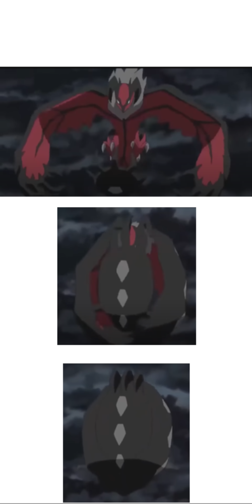 Folding yveltal Blank Meme Template