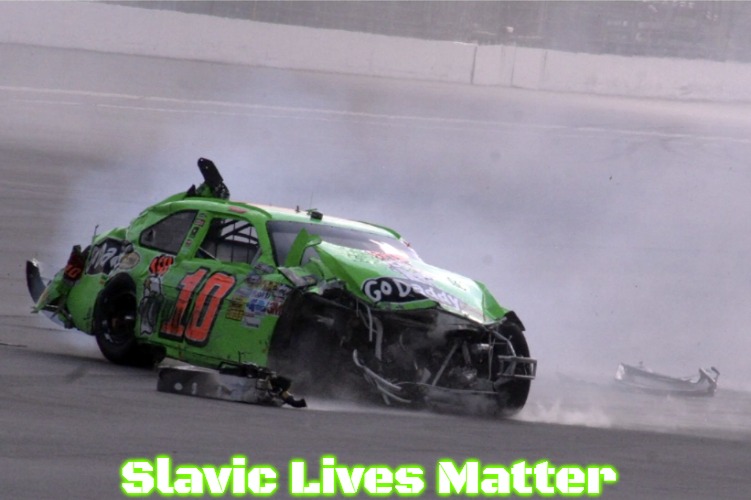 danica patrick paint scheme | Slavic Lives Matter | image tagged in danica patrick paint scheme,slavic | made w/ Imgflip meme maker