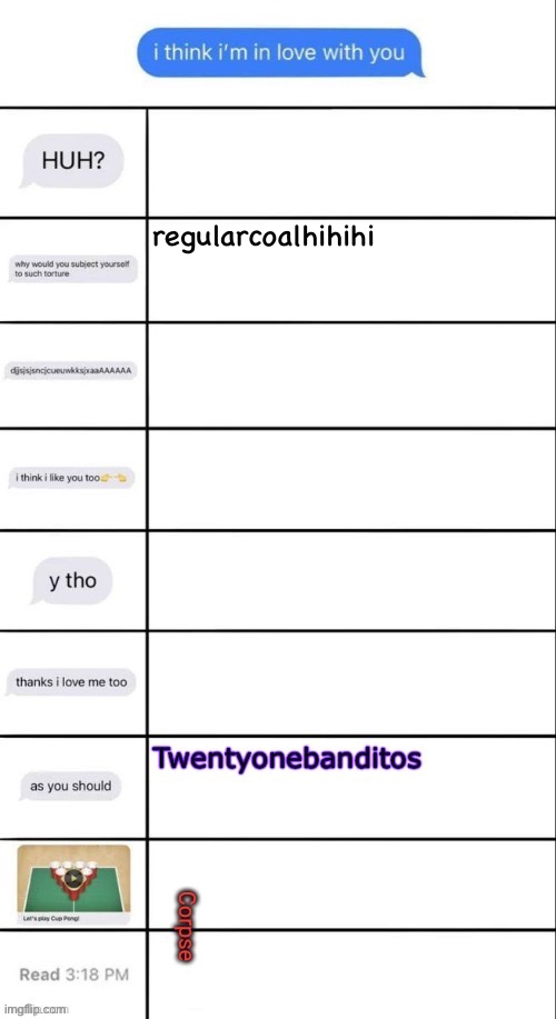 regularcoalhihihi | made w/ Imgflip meme maker