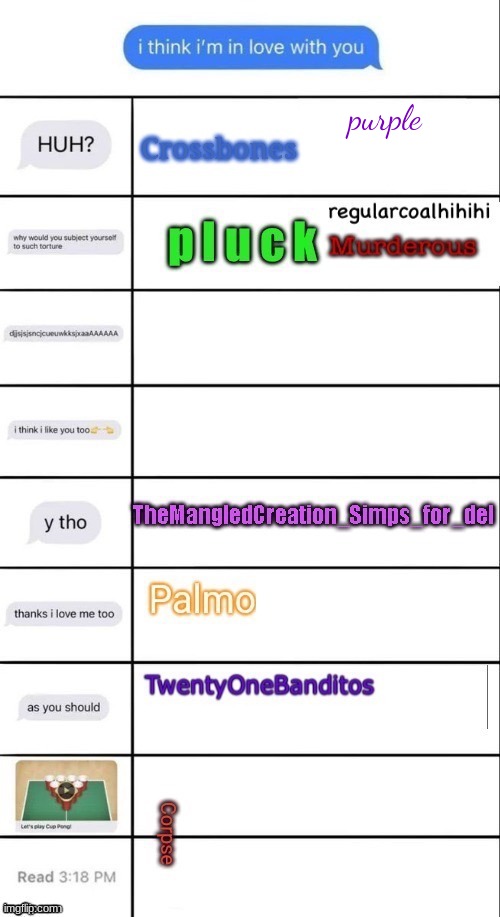 purple | made w/ Imgflip meme maker