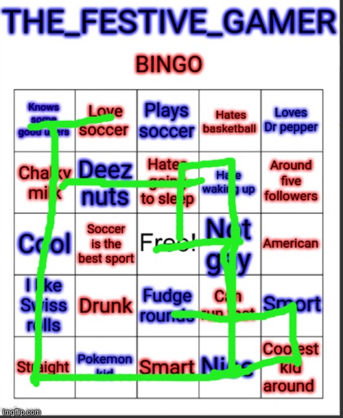 THE_FESTIVE_GAMER BINGO | image tagged in the_festive_gamer bingo | made w/ Imgflip meme maker