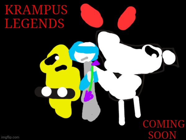 Krampus legends | KRAMPUS LEGENDS; COMING SOON | image tagged in katana cheems from krampus legends | made w/ Imgflip meme maker