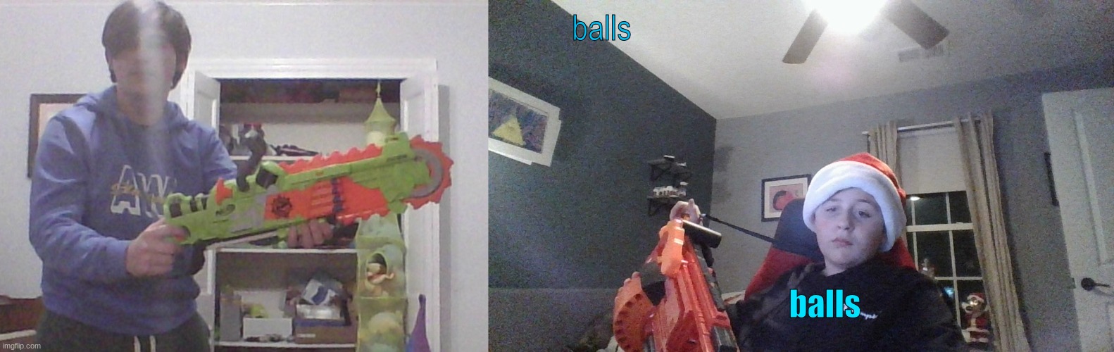 balls | balls; balls | image tagged in ducc and jim shared template | made w/ Imgflip meme maker