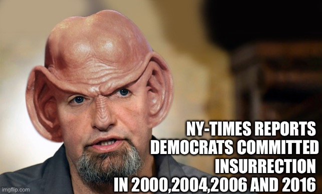 Democrats get caught by their own | NY-TIMES REPORTS 
DEMOCRATS COMMITTED INSURRECTION 
IN 2000,2004,2006 AND 2016 | image tagged in fetteringei,memes,funny | made w/ Imgflip meme maker