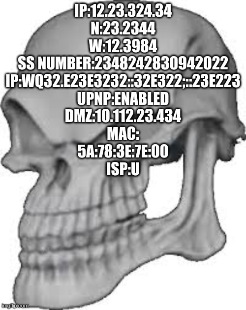 IP Skeleton | image tagged in ip skeleton | made w/ Imgflip meme maker