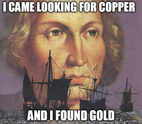 i came looking for copper but i found gold | image tagged in i came looking for copper but i found gold | made w/ Imgflip meme maker