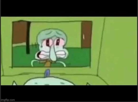 Crying squidward | image tagged in crying squidward | made w/ Imgflip meme maker