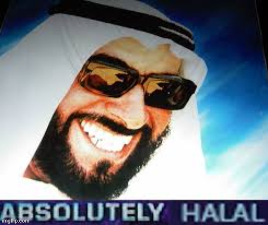Absolutely Halal | image tagged in absolutely halal | made w/ Imgflip meme maker