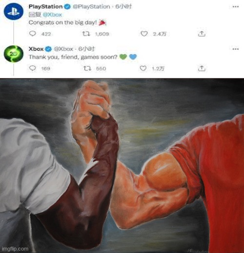 Finally Peace | image tagged in memes,epic handshake | made w/ Imgflip meme maker