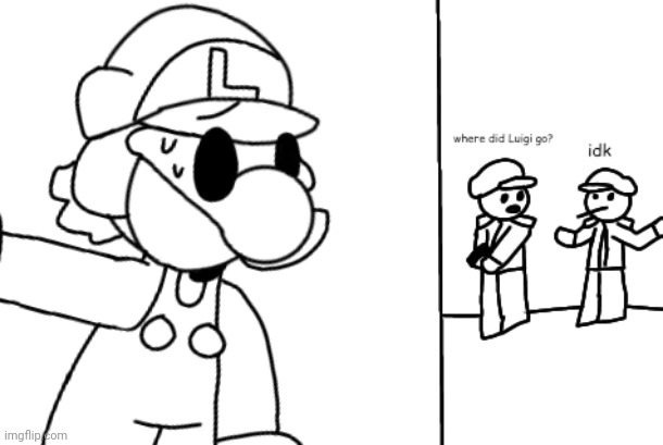 Luigi trying to escape North Korea (requested by FcFun) (joke doodle) | made w/ Imgflip meme maker