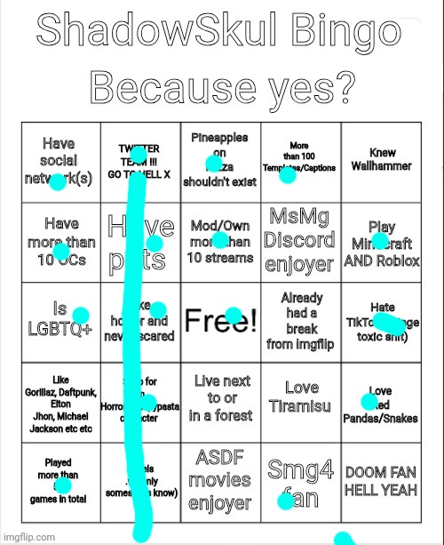 Shadow bingo | image tagged in shadow bingo | made w/ Imgflip meme maker