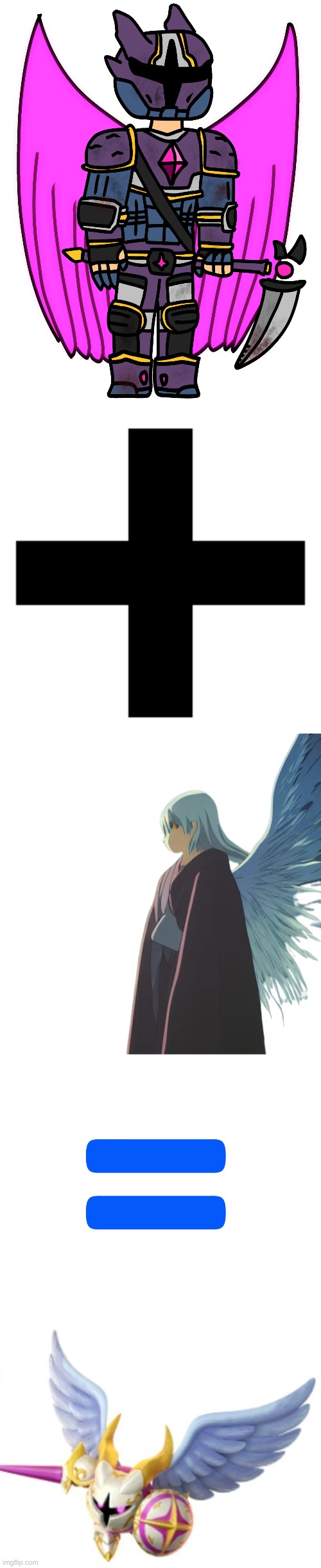 image tagged in supernova v2 imgflip-bossfights,plus sign,equals | made w/ Imgflip meme maker