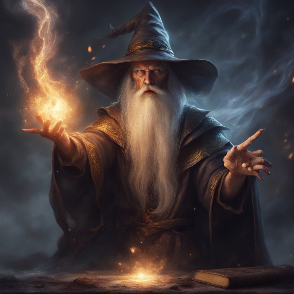 High Quality Wizard Spell Blank Meme Template