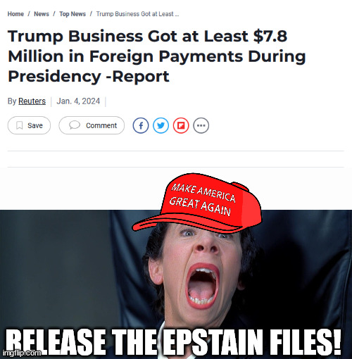 RELEASE THE EPSTAIN FILES! | image tagged in frau farbissina | made w/ Imgflip meme maker