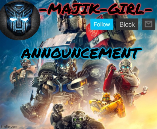 -Majik-Girl- ROTB announcement (Thanks THE_FESTIVE_GAMER) Blank Meme Template