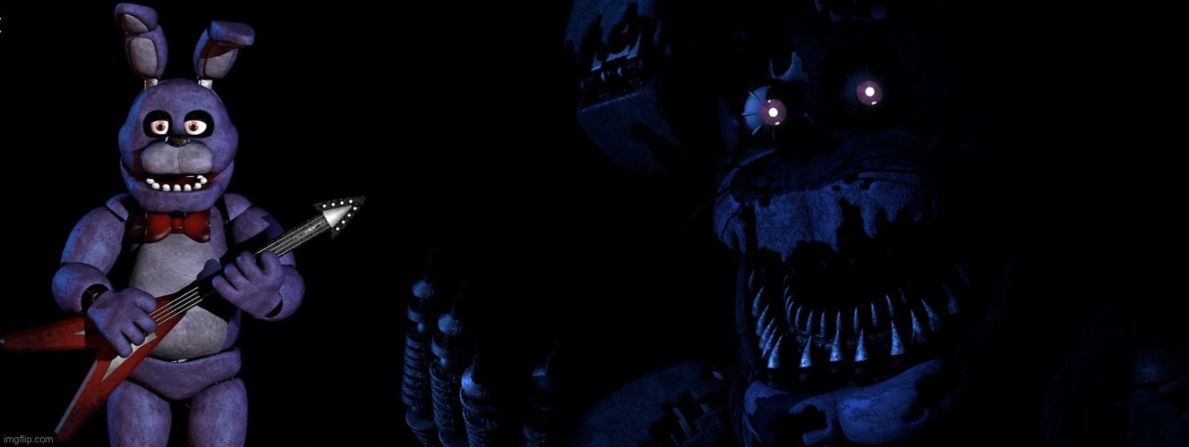 Bonnie and his strongest form (Nightmare Bonnie) | image tagged in nightmare bonnie | made w/ Imgflip meme maker