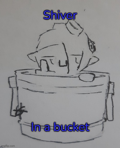 Shiver in a bucket (request from .Shiver. ) | Shiver; In a bucket | image tagged in shiver in a bucket | made w/ Imgflip meme maker