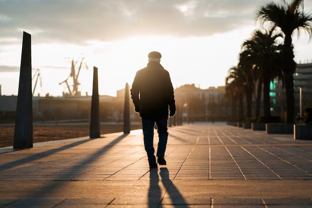 High Quality Man walking away Blank Meme Template