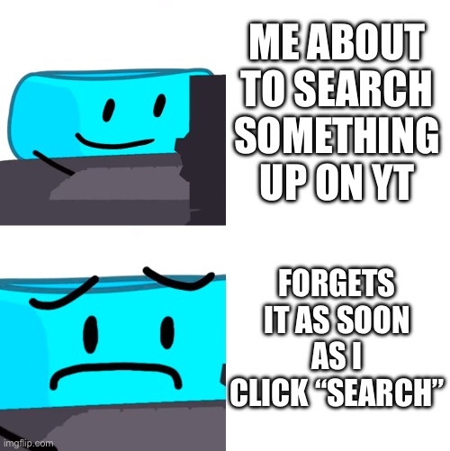 bracelity reaction | ME ABOUT TO SEARCH SOMETHING UP ON YT; FORGETS IT AS SOON AS I CLICK “SEARCH” | image tagged in bracelity reaction | made w/ Imgflip meme maker