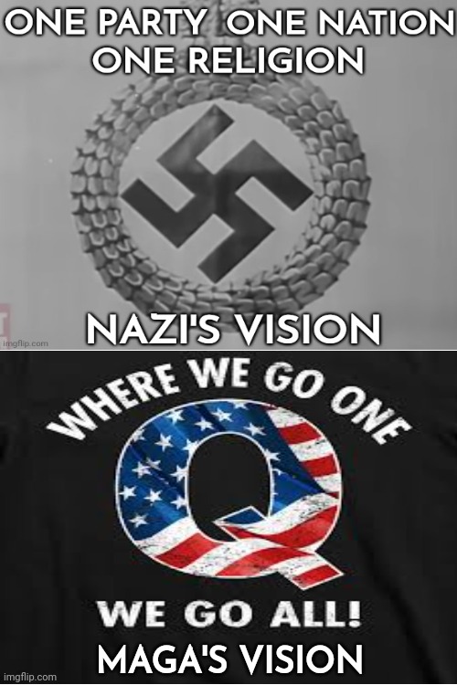 Trump & Maga R Shoving Nazi Ideologies Up Our Collective Arses. Which Means Maga Is So Unoriginal That They're Just Coping Nazis | MAGA'S VISION | image tagged in scumbag trump,scumbag maga,scumbag nazis,lock him up,memes,maga are proud nazis | made w/ Imgflip meme maker