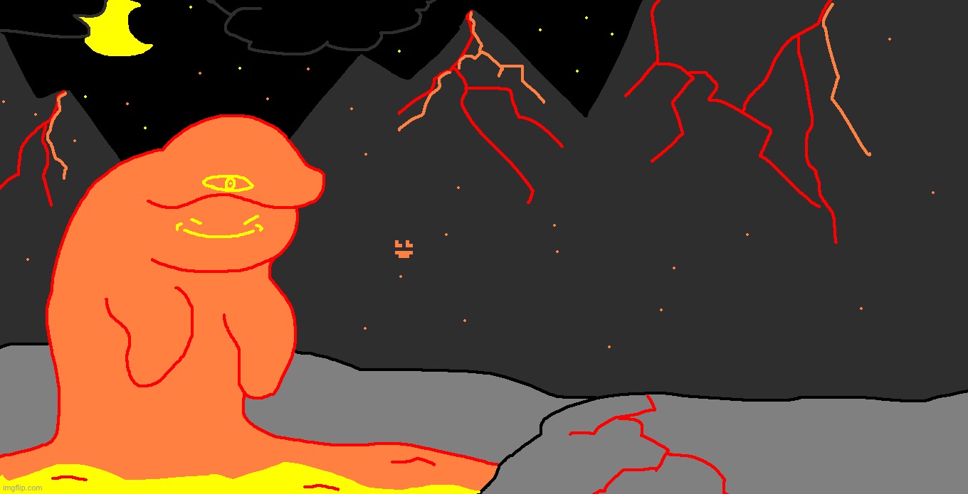 Hes not giant it’s just a closeup picture | image tagged in drawing | made w/ Imgflip meme maker
